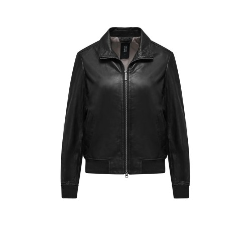 LEATHER JACKET W BOMBOOGIE JWVALL-PLFR5 90