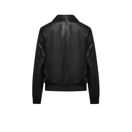 LEATHER JACKET W BOMBOOGIE JWVALL-PLFR5 90