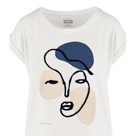 SHIRT EMBROIDERY FACE BOMBOOGIE TW8913-TJIN5 01