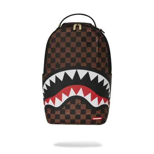 PEEKING CHARACTER CHECK BACKPACK SPRAYGROUND 910B7331NSZ BROWN