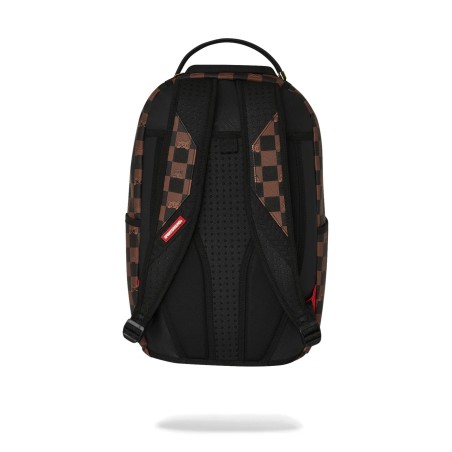 PEEKING CHARACTER CHECK BACKPACK SPRAYGROUND 910B7331NSZ BROWN