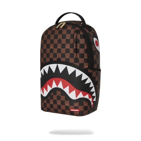PEEKING CHARACTER CHECK BACKPACK SPRAYGROUND 910B7331NSZ BROWN
