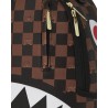 PEEKING CHARACTER CHECK BACKPACK SPRAYGROUND 910B7331NSZ BROWN