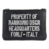 POCHETTE LARGE MANIKOMIO CLUTCH_L BLACK