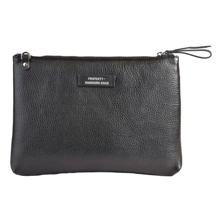 POCHETTE LARGE MANIKOMIO CLUTCH_L BLACK