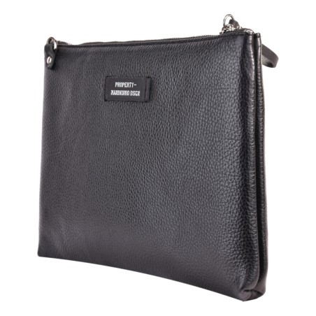 POCHETTE LARGE MANIKOMIO CLUTCH_L BLACK