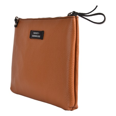 POCHETTE LARGE MANIKOMIO CLUTCH_L TOBACCO