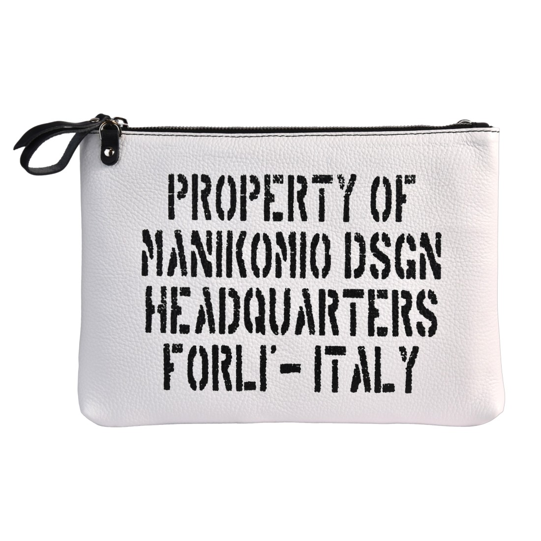 POCHETTE LARGE MANIKOMIO CLUTCH_L WHITE