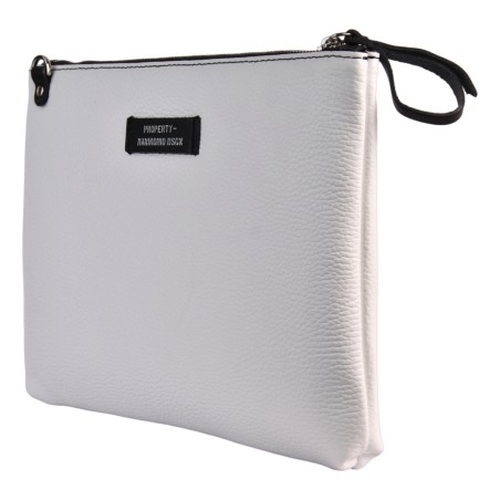 POCHETTE LARGE MANIKOMIO CLUTCH_L WHITE