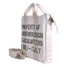 BORSA DUE MANICI MEDIA MANIKOMIO KW_LEATHER WHITE