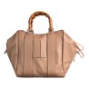BORSA LADY 24 BAMBOO LEATHER MANIKOMIO LADY24_BAMBOO TAUPE