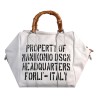 BORSA LADY 24 BAMBOO LEATHER MANIKOMIO LADY24_BAMBOO WHITE