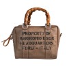 BORSA MARTY BAMBOO LEATHER MANIKOMIO MARTY TAUPE