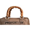BORSA MARTY BAMBOO LEATHER MANIKOMIO MARTY TAUPE