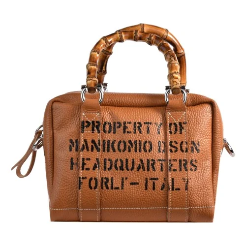 BORSA MARTY BAMBOO LEATHER MANIKOMIO MARTY TOBACCO