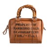 BORSA MARTY BAMBOO LEATHER MANIKOMIO MARTY TOBACCO