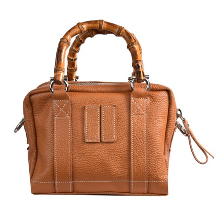 BORSA MARTY BAMBOO LEATHER MANIKOMIO MARTY TOBACCO