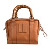BORSA MARTY BAMBOO LEATHER MANIKOMIO MARTY TOBACCO