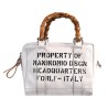 BORSA MARTY BAMBOO LEATHER MANIKOMIO MARTY WHITE