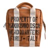 BORSA DUE MANICI MEDIA MANIKOMIO QB_LEATHER TOBACCO