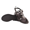 SANDALO CON BORCHIE ASH POP01 BLACK