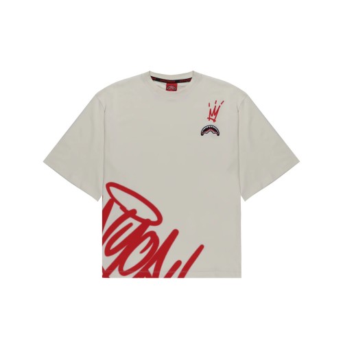 VANDALZED BOXY T-SHIRT SPRAYGROUND SP697 IVORY