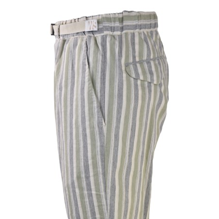 PANTALONE RIGHE WHITE SAND SU66355 125