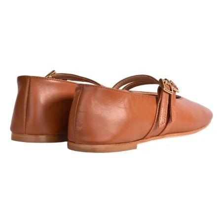 BALLERINA DOPPIO CINTURINO J.O.LUXURY STYLE 991 CIOCCOLATO