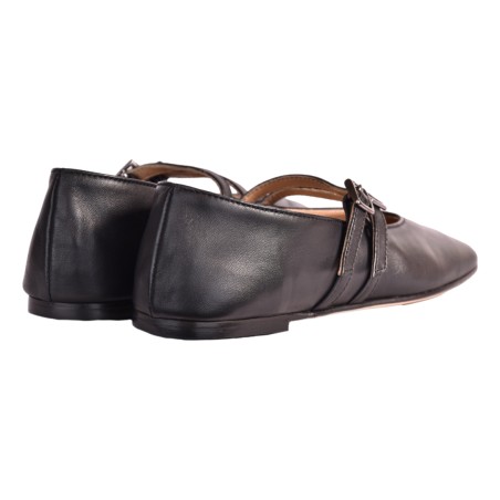 BALLERINA DOPPIO CINTURINO J.O.LUXURY STYLE 991 NERO