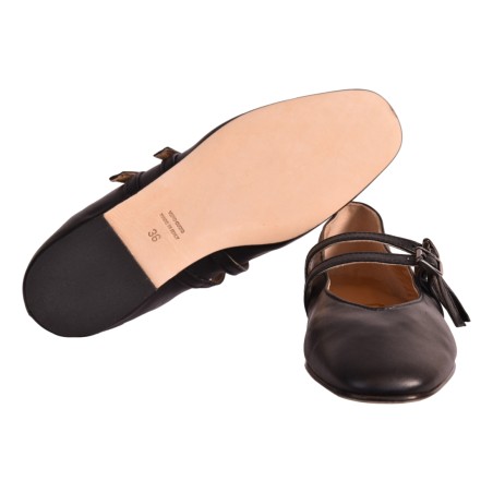 BALLERINA DOPPIO CINTURINO J.O.LUXURY STYLE 991 NERO