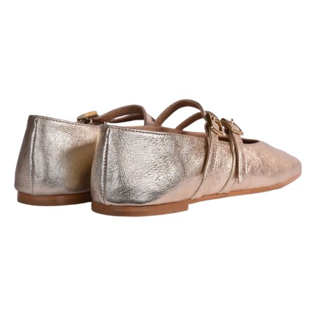 BALLERINA DOPPIO CINTURINO J.O.LUXURY STYLE 991 PLATINO