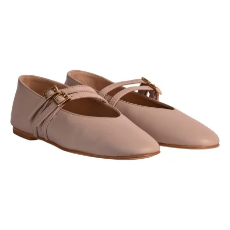 BALLERINA DOPPIO CINTURINO J.O.LUXURY STYLE 991 TAUPE