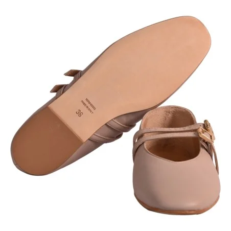 BALLERINA DOPPIO CINTURINO J.O.LUXURY STYLE 991 TAUPE