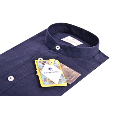 CAMICIA IN LINO BASTONCINO B050.COREANO 23