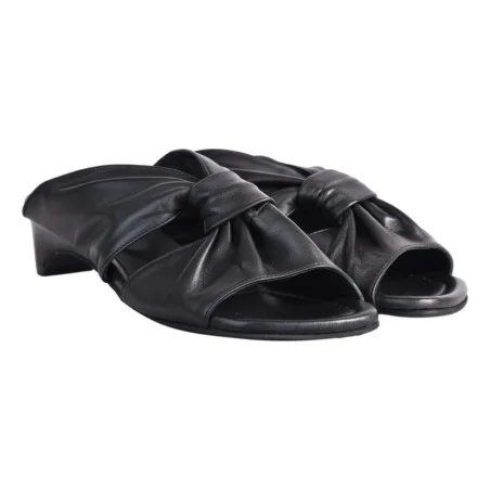 CIABATTA NODO IN NAPPA POEVE 30MM71 NERO