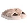 CRISS-CROSS SANDAL PAILETTES MOU MU.SW461007G NAT
