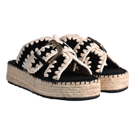 JUTE SANDAL MOU MU.SW641003A BKW
