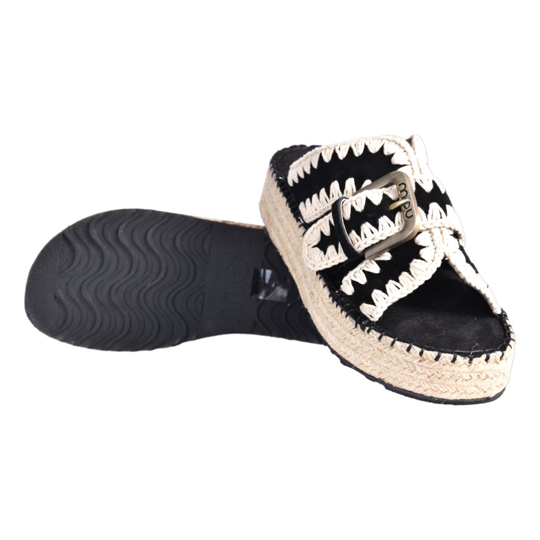 JUTE SANDAL MOU MU.SW641003A BKW