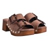 ZOCCOLO CAMOSCIO DOPPIA FIBBIA J.O.LUXURY STYLE 2362 T.MORO
