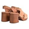 SANDALO ZOCCOLO INCROCIO J.O.LUXURY STYLE 2471 CUOIO