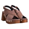 SANDALO ZOCCOLO INCROCIO J.O.LUXURY STYLE 2471 T.MORO