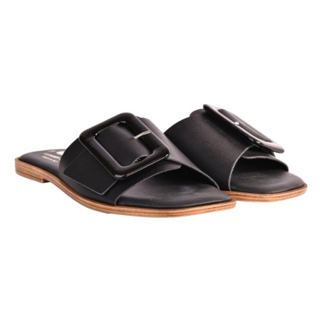 CIABATTA PELLE C/FIBBIA VERNICE J.O.LUXURY STYLE 6208 NERO