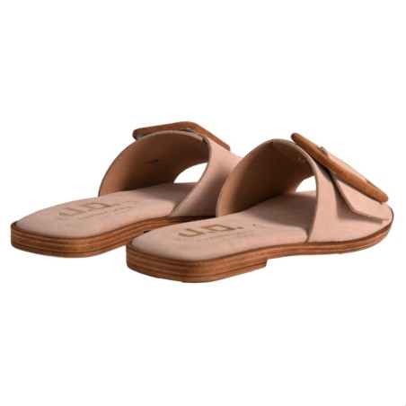 CIABATTA CAMOSCIO FIBBIA J.O.LUXURY STYLE 6208 NUDE/CUOIO
