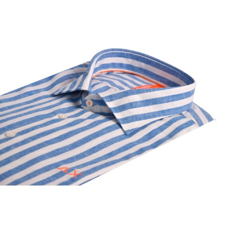 SHIRT FANCY STRIPE BEACH SUN68 S35122 1201