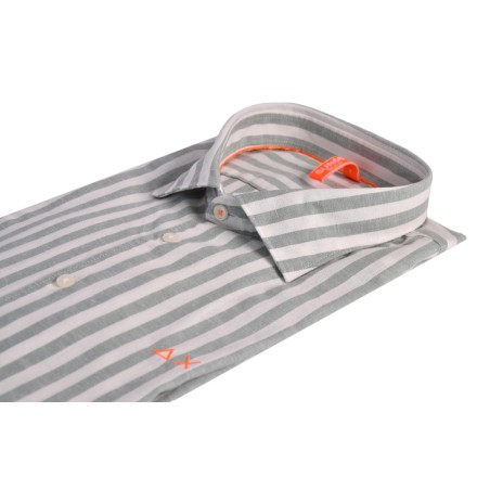 SHIRT FANCY STRIPE BEACH SUN68 S35122 3801