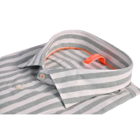 SHIRT FANCY STRIPE BEACH SUN68 S35122 3801