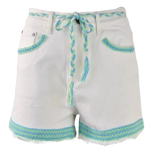SHORTS DENIM C/CINTURA PHO FIRENZE 5421031 MINT