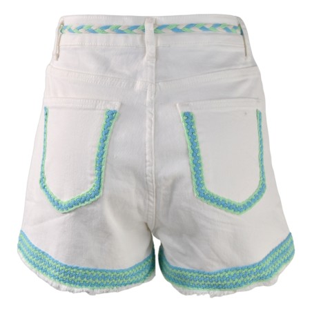 SHORTS DENIM C/CINTURA PHO FIRENZE 5421031 MINT