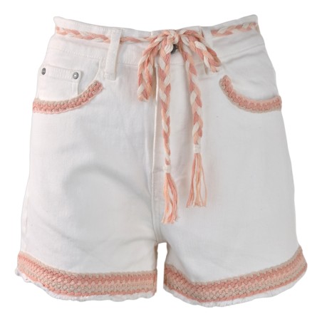 SHORTS DENIM C/CINTURA PHO FIRENZE 5421031 PEACH