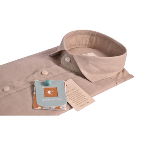 CAMICIA IN LINO BASTONCINO B050.166 06